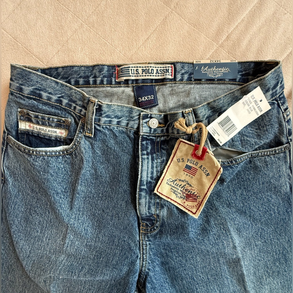 U.S. Polo Assn.1890 Men's Classic Denim Straight Jeans - Picture 2 of 6